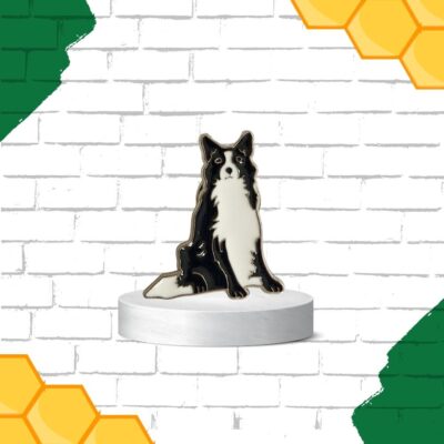 Biddy the Border Collie Enamel Pin Ireland