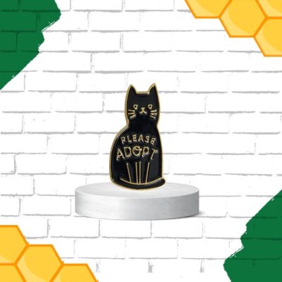 Please Adopt - Cat Enamel Pin Ireland