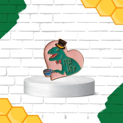 Tea Rex Enamel Pin Ireland