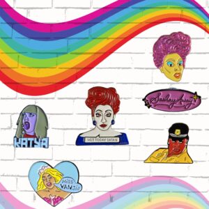 RuPaul's Drag Race - Collection of 6 Pins Ireland