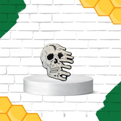 Melted Skull Pin Ireland