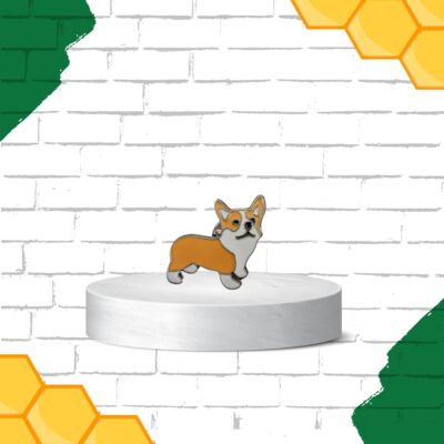 Bailey the Corgi Enamel Pin Ireland