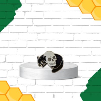 Cat and Skull Pin Ireland