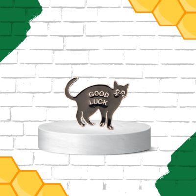 G'luck Cat Enamel Pin Ireland