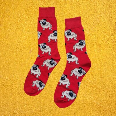 Peggy the Pug Crew Socks Ireland