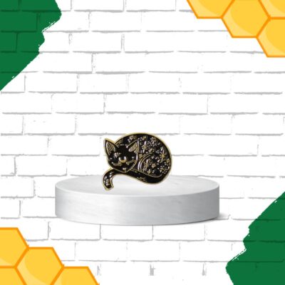 Lunar Black Cat Pin Ireland